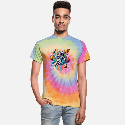 Retro Astronaut Space Exploration Planets Design