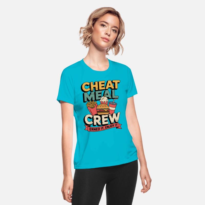 Retro Fast Food Squad – Cheat Meal Crew Tee