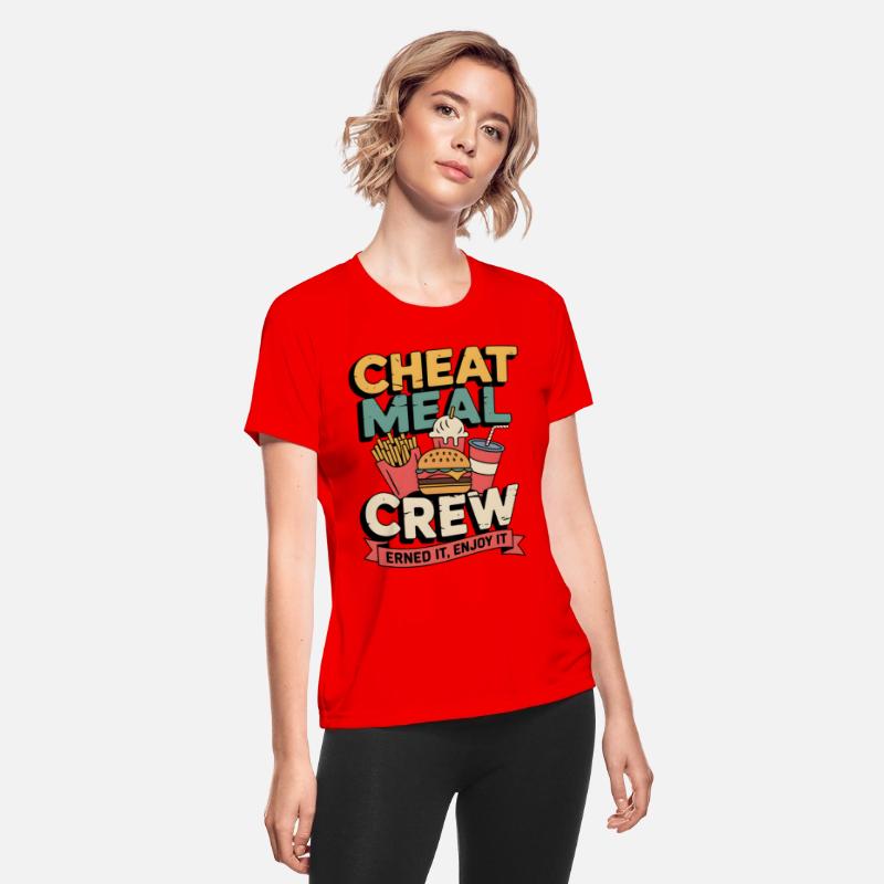 Retro Fast Food Squad – Cheat Meal Crew Tee
