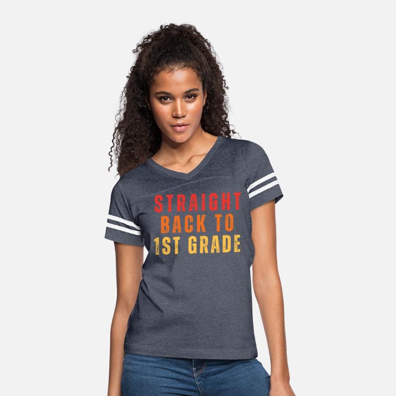 Retro First Grade Teacher Back to School Vintage
