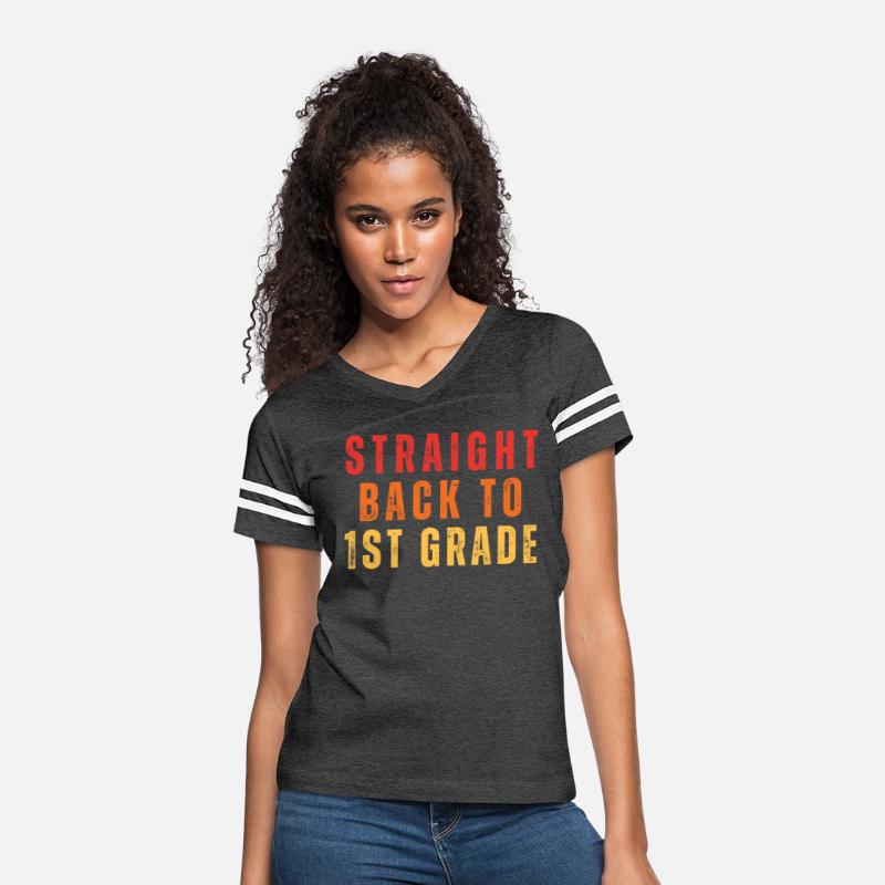 Retro First Grade Teacher Back to School Vintage