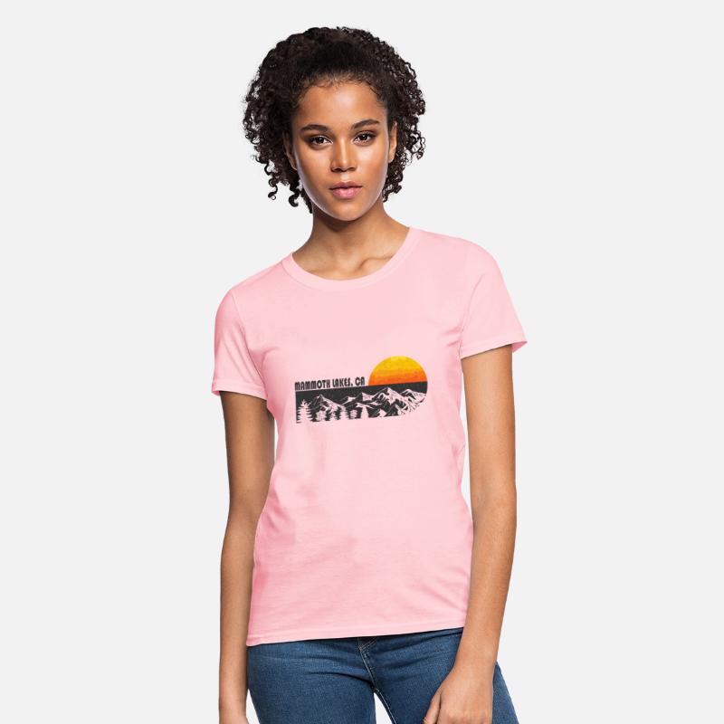 Retro Mammoth Lakes California Mountain Sunset