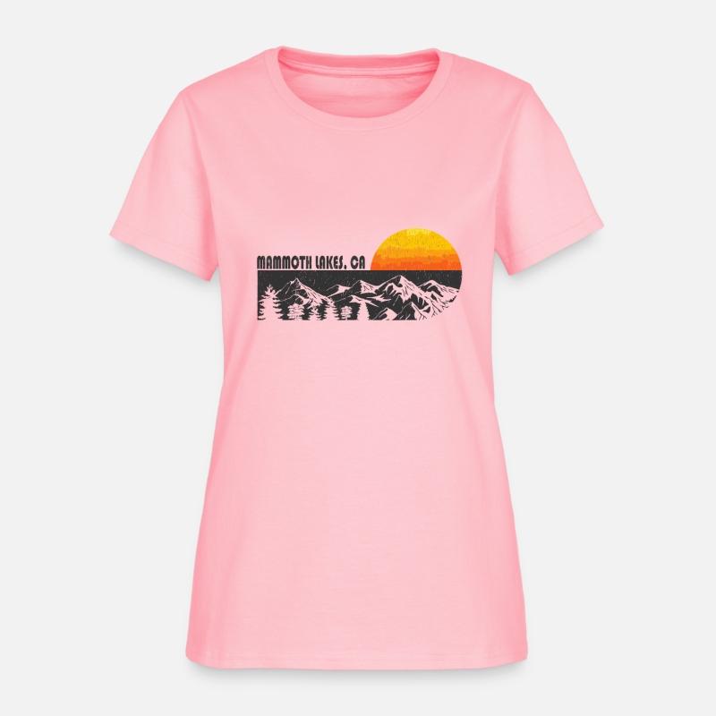 Retro Mammoth Lakes California Mountain Sunset