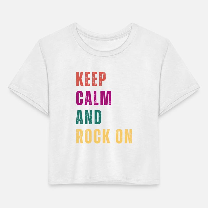 Retro text based style Keep Calm And Rock On