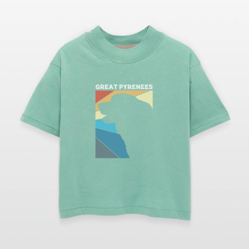 Retro Vintage Great Pyrenees Dog Silhouette