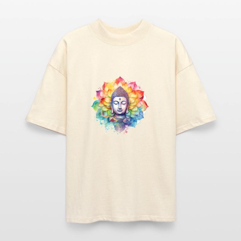 Retro Zen Lotus Flower Mandala Buddha