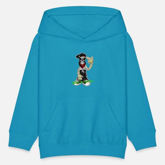 RISE AND GRIND SKELETON MAN LOGO DESIGNED BY CON