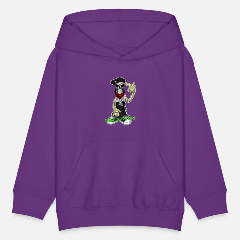 RISE AND GRIND SKELETON MAN LOGO DESIGNED BY CON