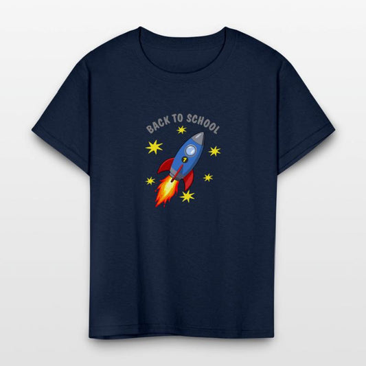 Rocket with yellow stars - Back to School