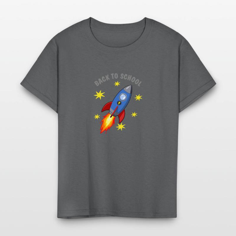 Rocket with yellow stars - Back to School