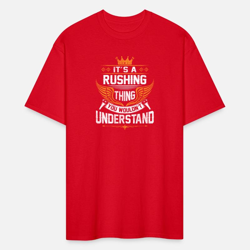 Rushing Name T Shirt - Rushing Things Name Gift It
