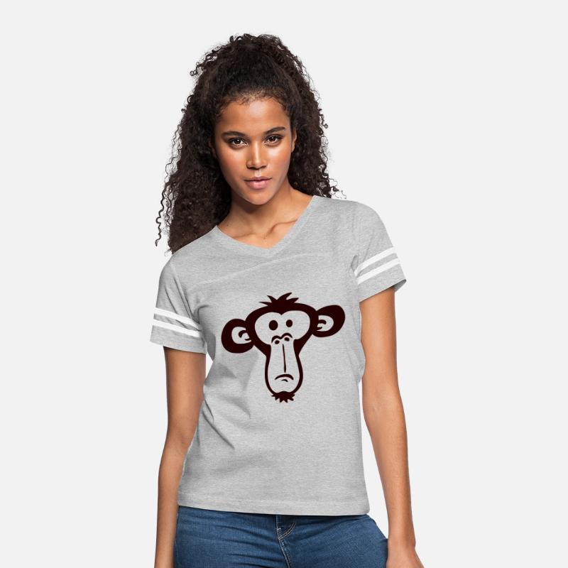 Sad Confused Monkey Head Funny Bored Primate Face