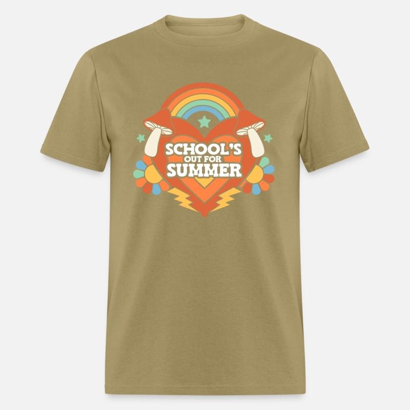 School's Out for Summer Flower Mushroom School