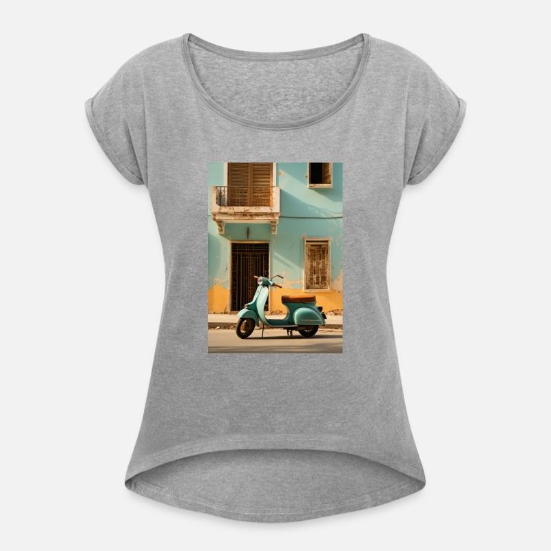 Scooter in the old town