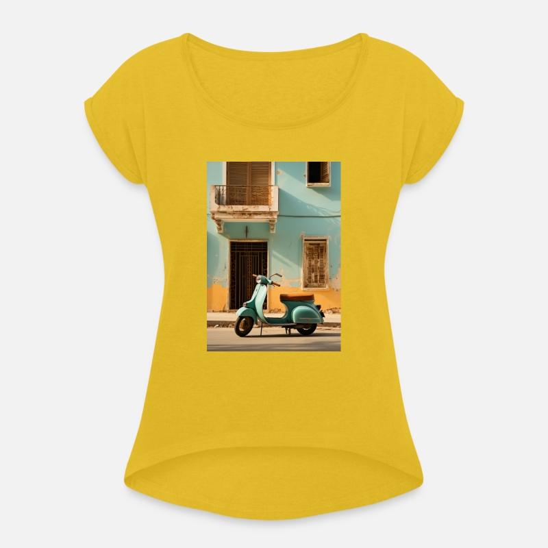 Scooter in the old town