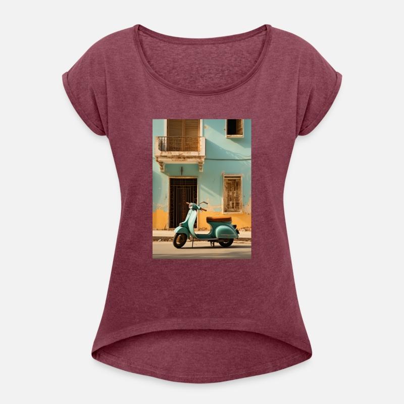 Scooter in the old town