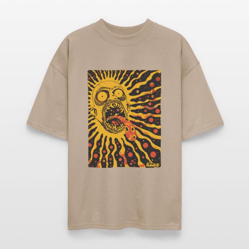Screaming Sun Face with Trippy Tongue