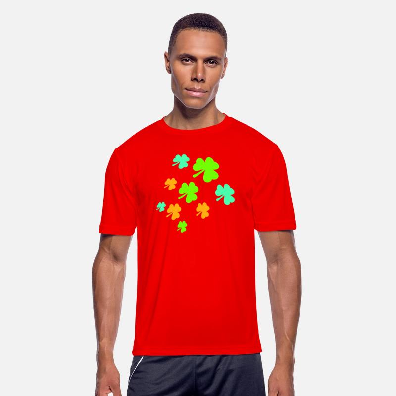 Shamrock Many Trefoil Leaves Green Pattern Cool