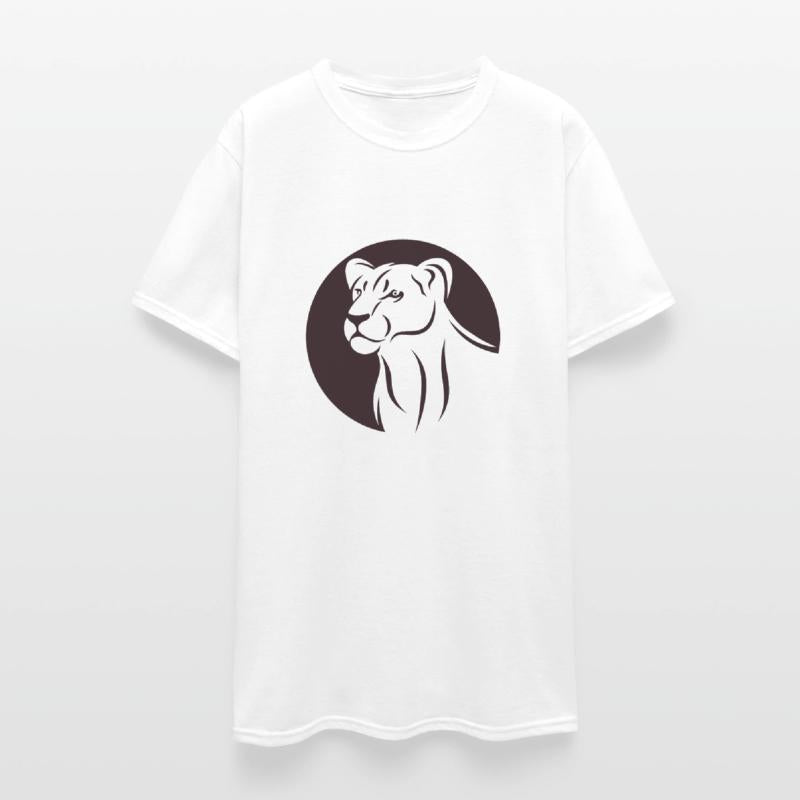 Shape lion animal wildlife cool vector logo image