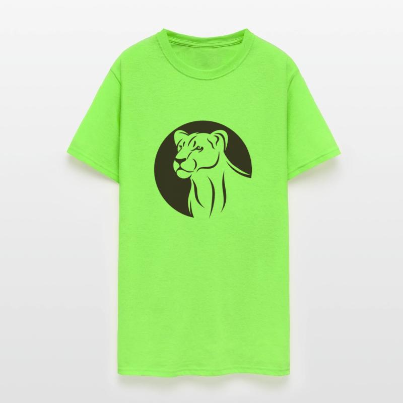 Shape lion animal wildlife cool vector logo image