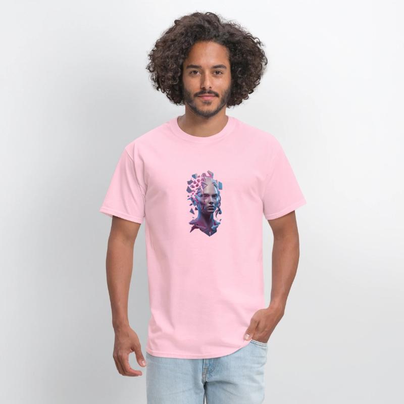 Shattered Reality Tee - Fragmented Portrait Graphi