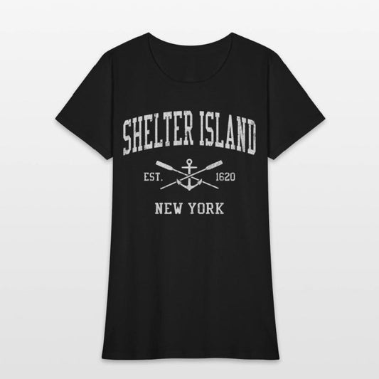 Shelter Island Ny Crossed Oars Boat Anchor Sports