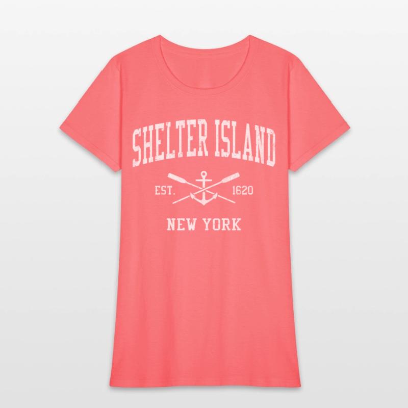 Shelter Island Ny Crossed Oars Boat Anchor Sports