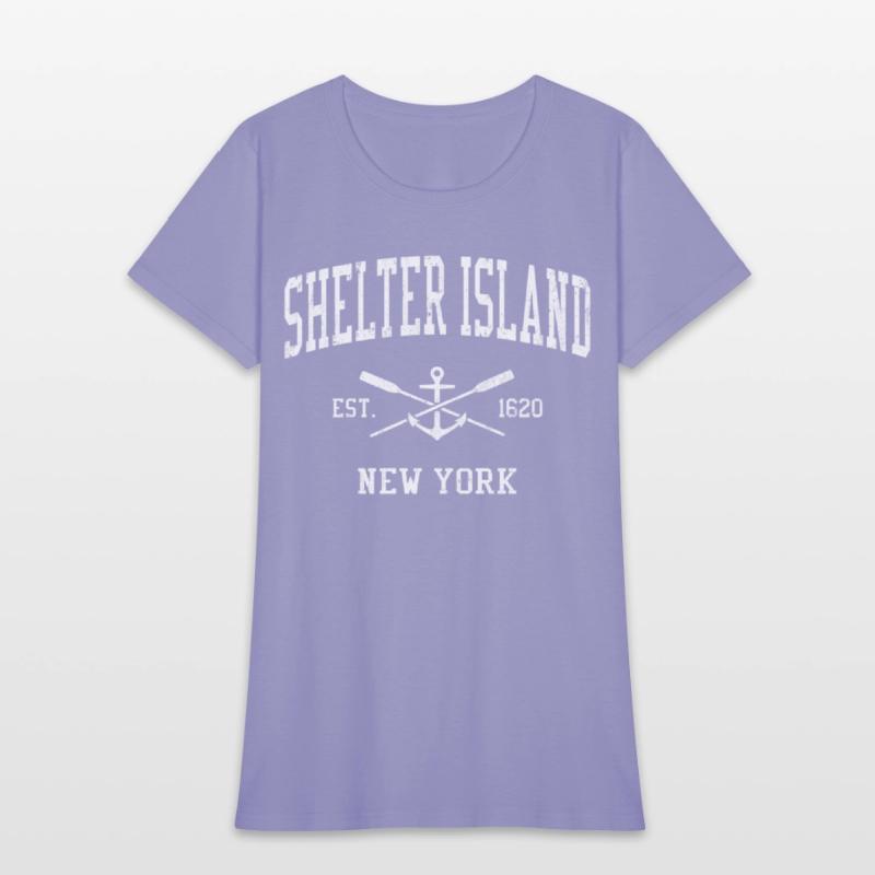 Shelter Island Ny Crossed Oars Boat Anchor Sports