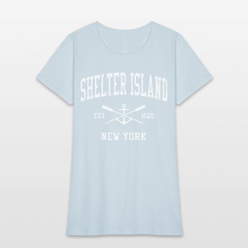 Shelter Island Ny Crossed Oars Boat Anchor Sports
