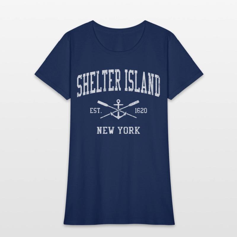 Shelter Island Ny Crossed Oars Boat Anchor Sports