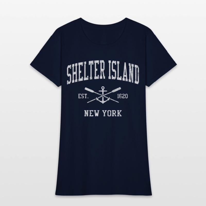 Shelter Island Ny Crossed Oars Boat Anchor Sports