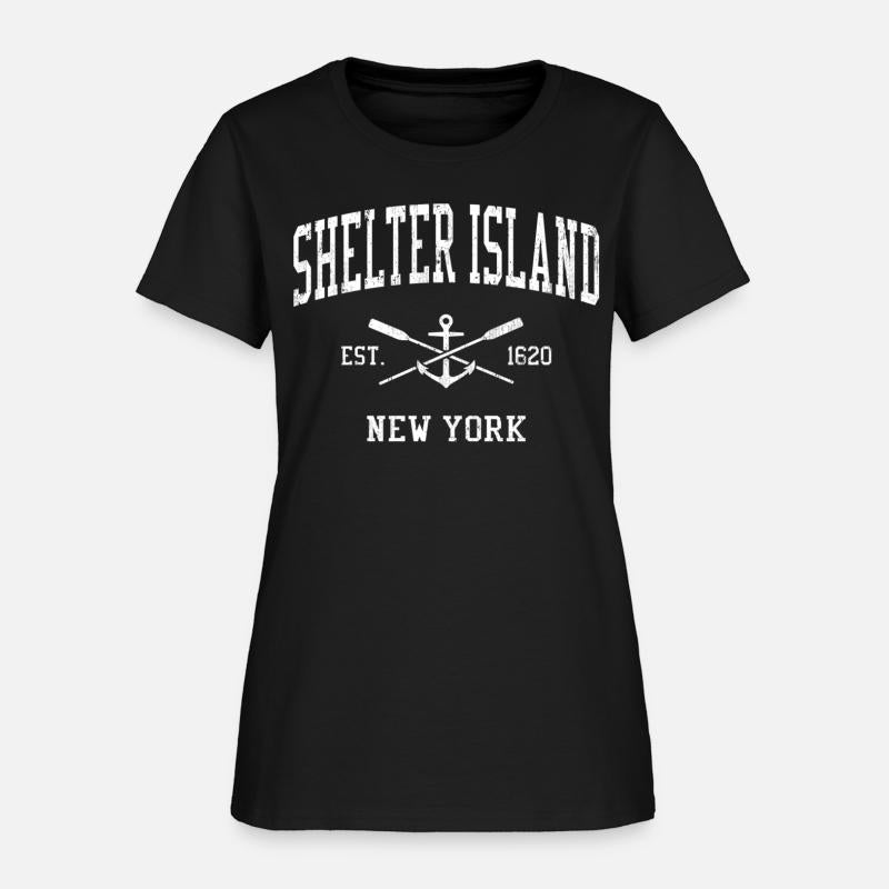 Shelter Island Ny Crossed Oars Boat Anchor Sports