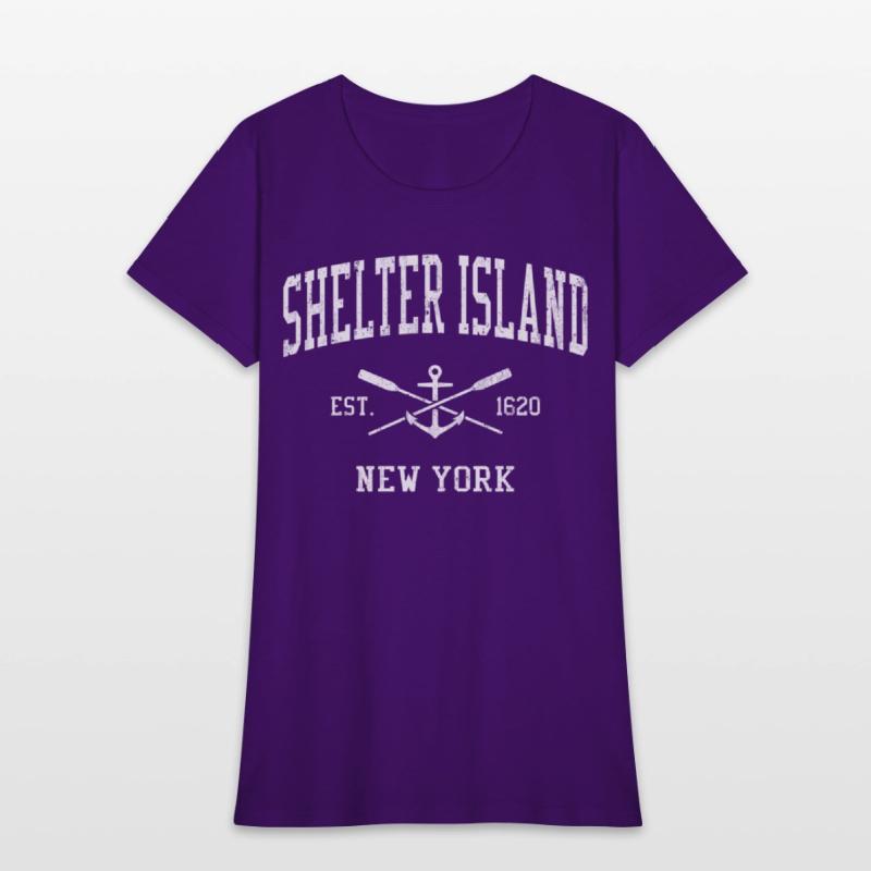 Shelter Island Ny Crossed Oars Boat Anchor Sports