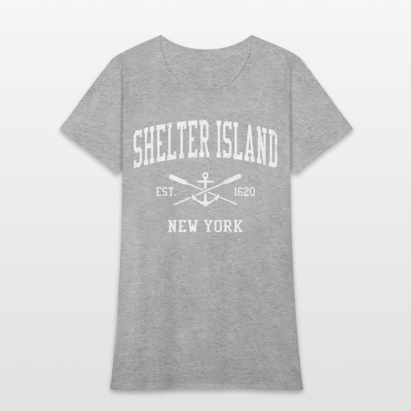Shelter Island Ny Crossed Oars Boat Anchor Sports