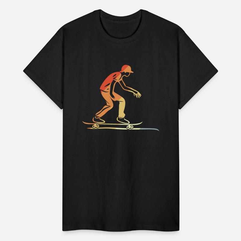 Skateboarder Graphic Retro Style