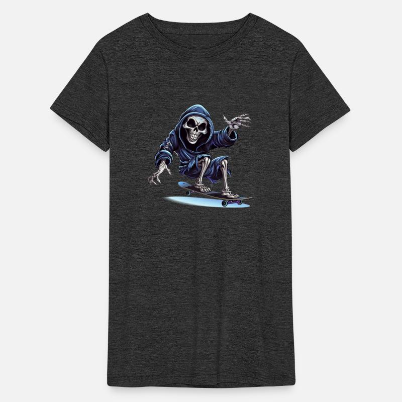 Skateboarding Reaper: Edgy and Unique for Skaters