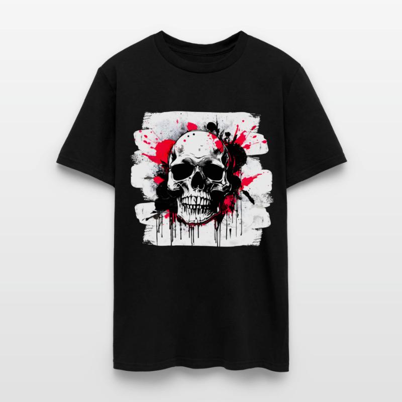 Skull Tattoo Heavy Metal Biker Style