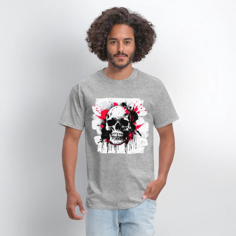 Skull Tattoo Heavy Metal Biker Style