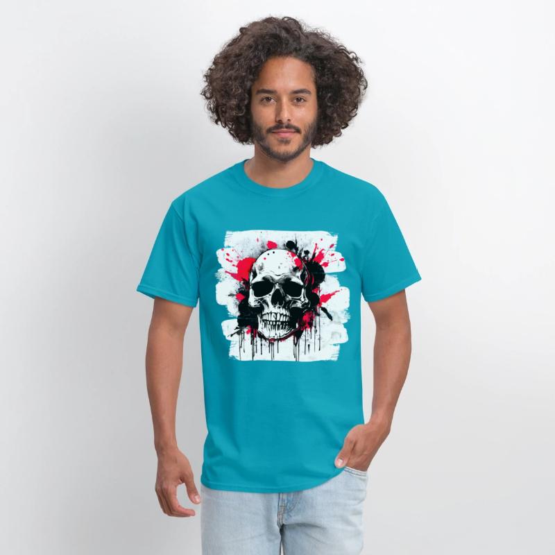 Skull Tattoo Heavy Metal Biker Style