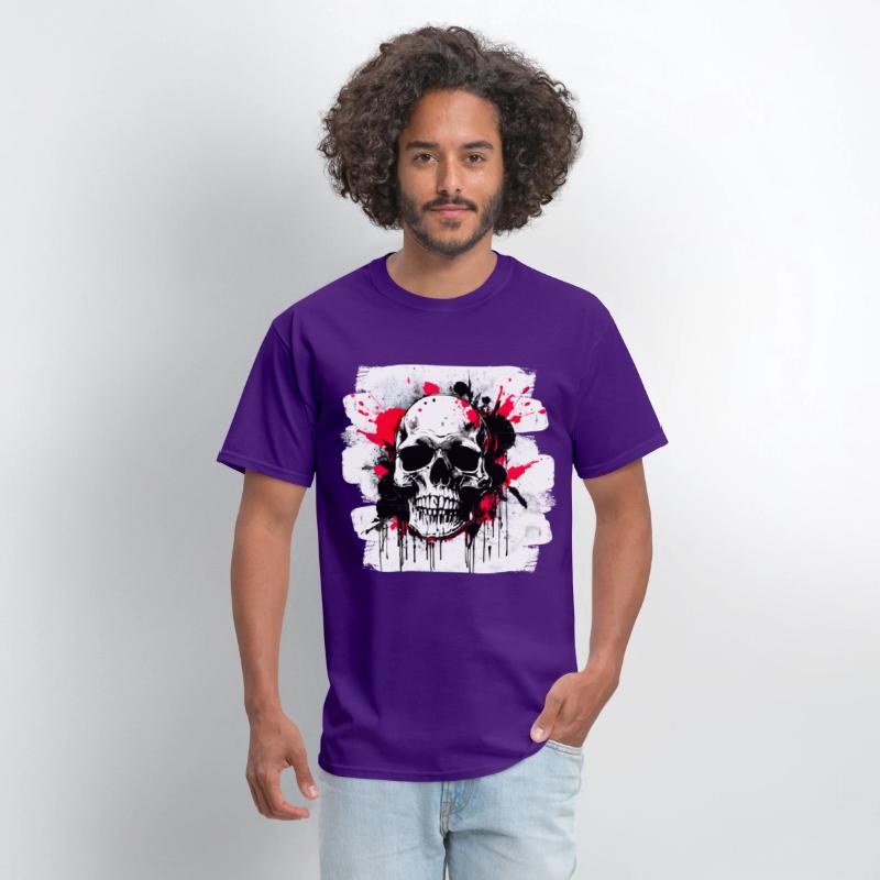 Skull Tattoo Heavy Metal Biker Style