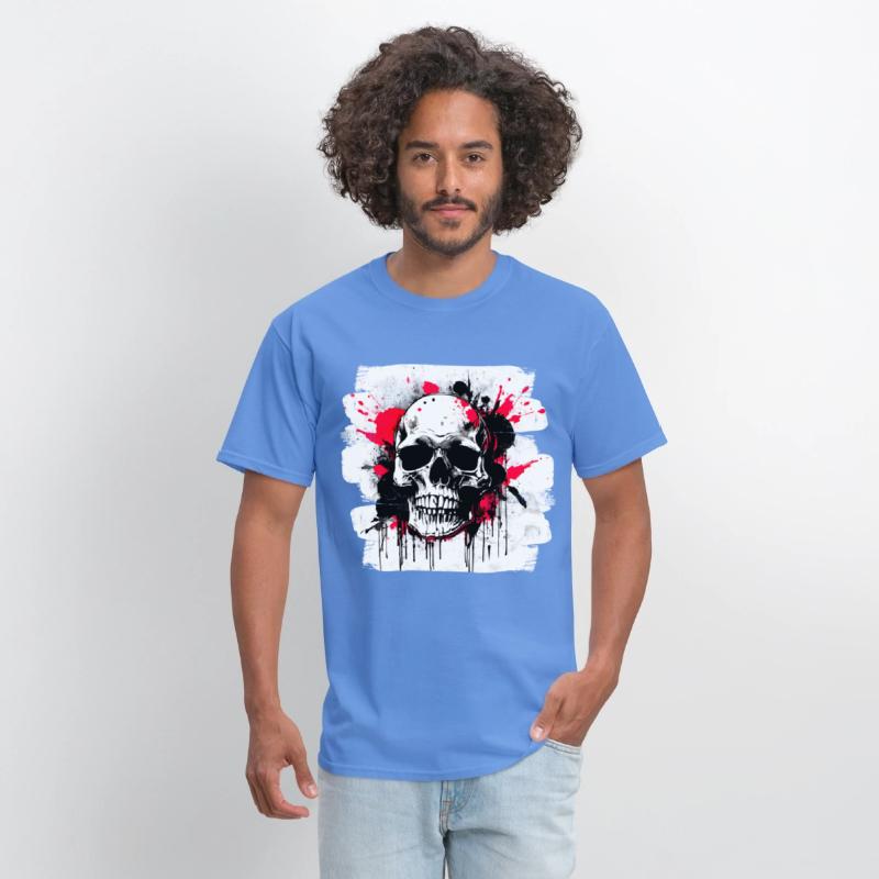 Skull Tattoo Heavy Metal Biker Style