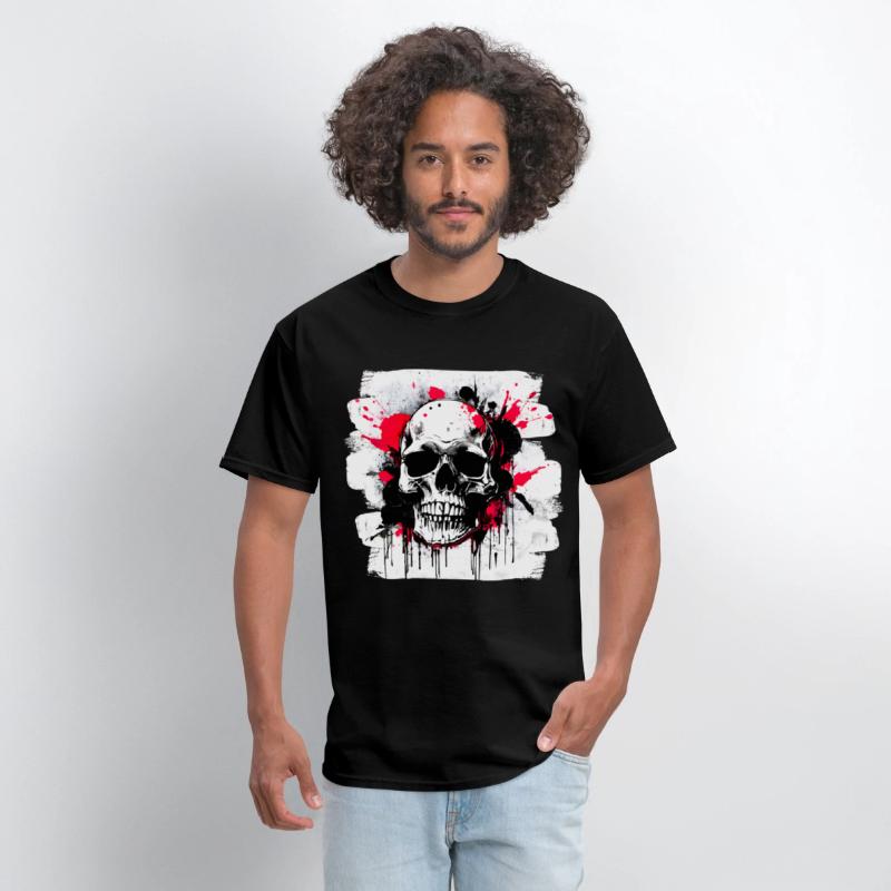 Skull Tattoo Heavy Metal Biker Style