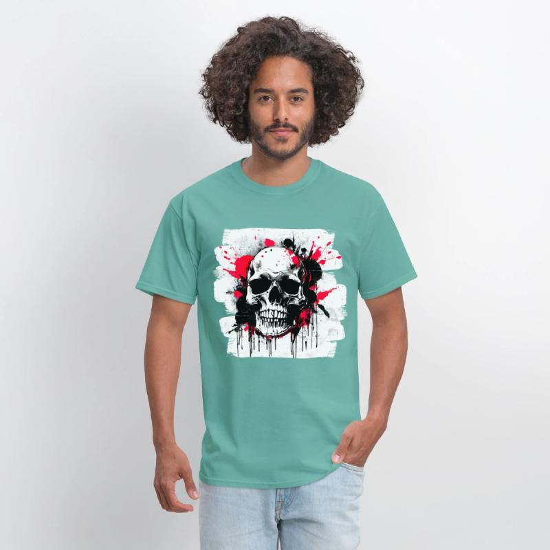 Skull Tattoo Heavy Metal Biker Style