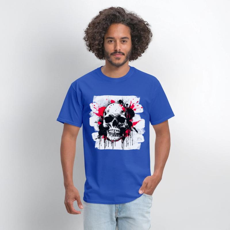 Skull Tattoo Heavy Metal Biker Style