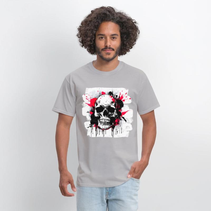 Skull Tattoo Heavy Metal Biker Style