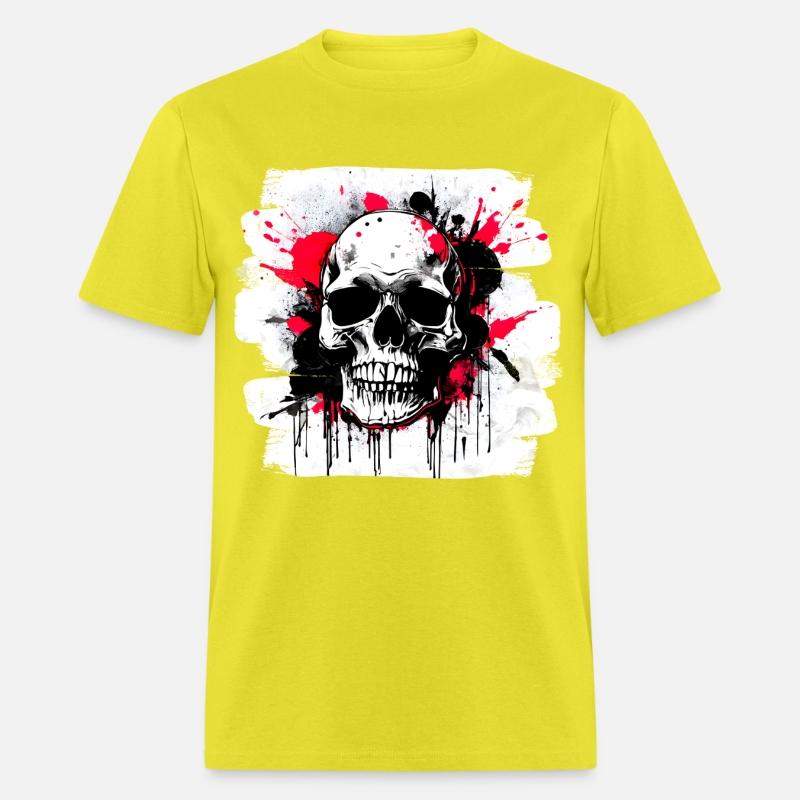 Skull Tattoo Heavy Metal Biker Style