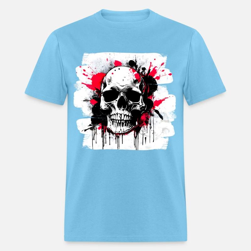 Skull Tattoo Heavy Metal Biker Style