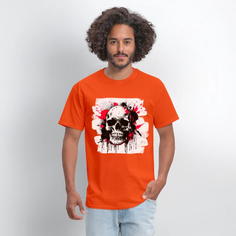 Skull Tattoo Heavy Metal Biker Style