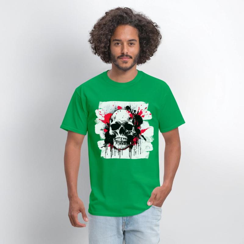 Skull Tattoo Heavy Metal Biker Style