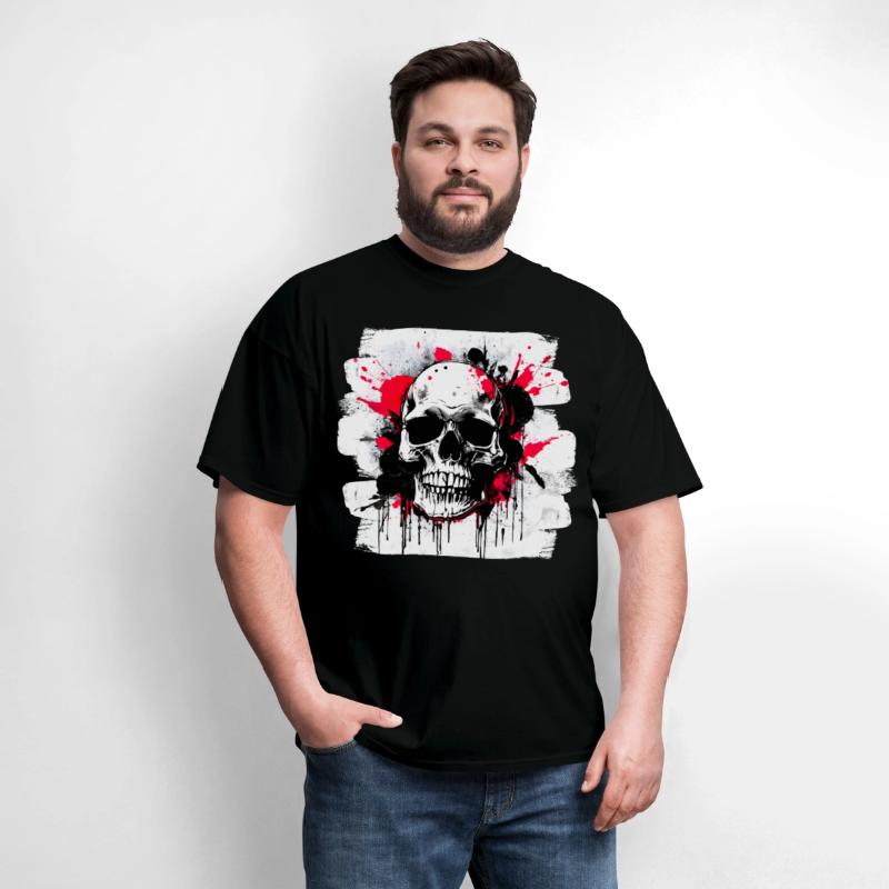 Skull Tattoo Heavy Metal Biker Style